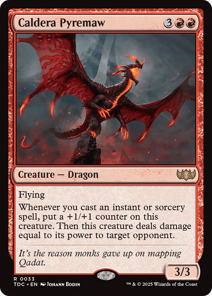 Caldera Pyremaw [Tarkir: Dragonstorm Commander] MTG Single Magic: The Gathering  | Multizone: Comics And Games