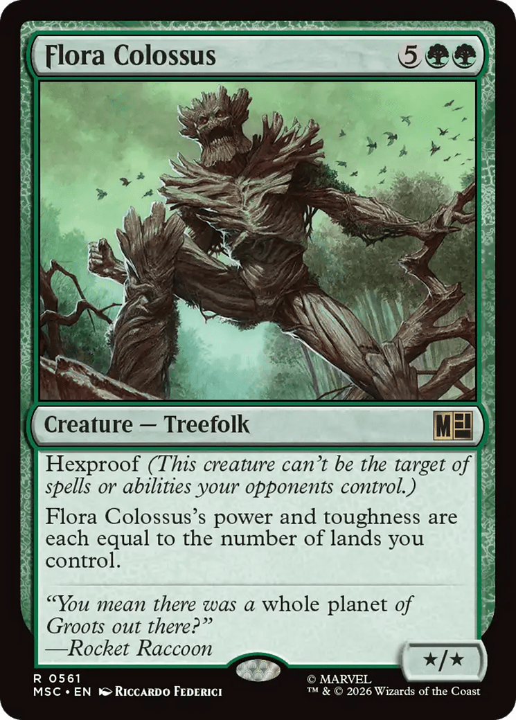 Flora Colossus [Marvel Super Heroes Commander] MTG Single Magic: The Gathering  | Multizone: Comics And Games