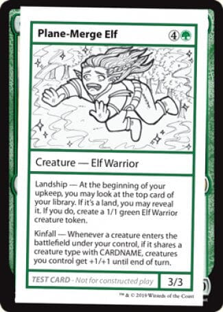 Plane-Merge Elf (2021 Edition) [Mystery Booster Playtest Cards] MTG Single Magic: The Gathering  | Multizone: Comics And Games