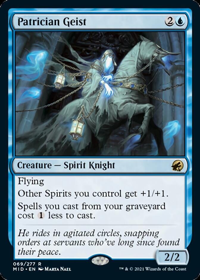 Patrician Geist [Innistrad: Midnight Hunt] MTG Single Magic: The Gathering  | Multizone: Comics And Games