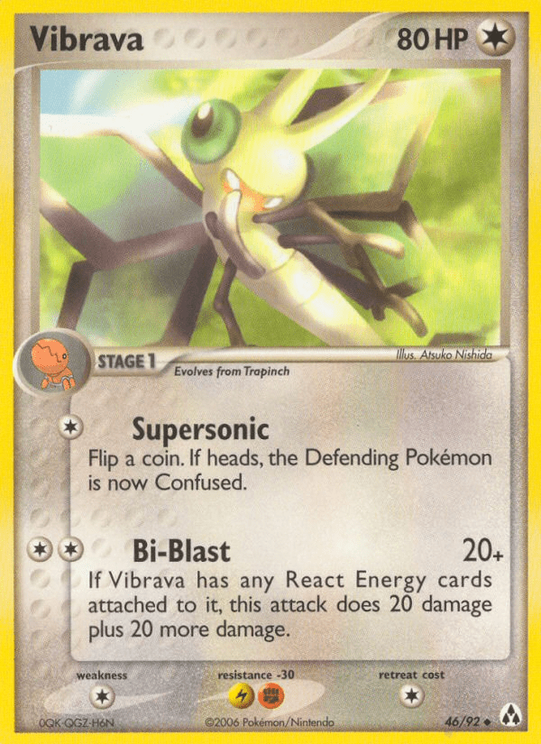 Vibrava (46/92) [EX: Legend Maker] Pokemon Single Pokémon  | Multizone: Comics And Games