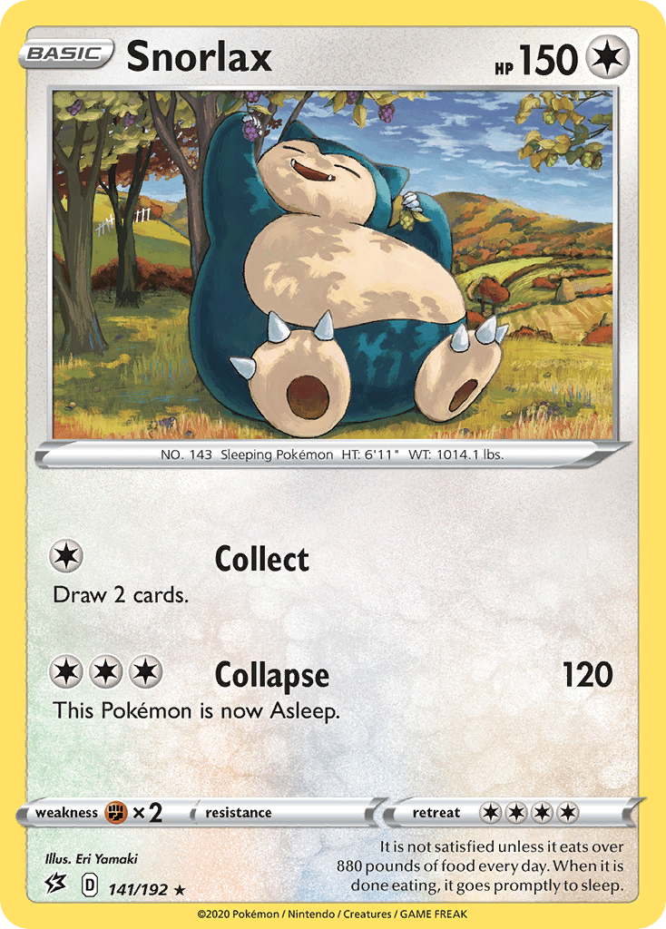 Snorlax (141/192) [Sword & Shield: Rebel Clash] Pokemon Single Pokémon  | Multizone: Comics And Games