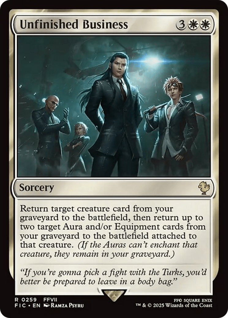 Unfinished Business [FINAL FANTASY Commander] MTG Single Magic: The Gathering  | Multizone: Comics And Games
