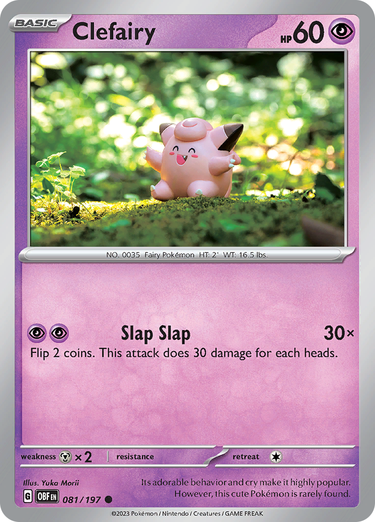 Clefairy (081/197) [Scarlet & Violet: Obsidian Flames] Pokemon Single Pokémon  | Multizone: Comics And Games