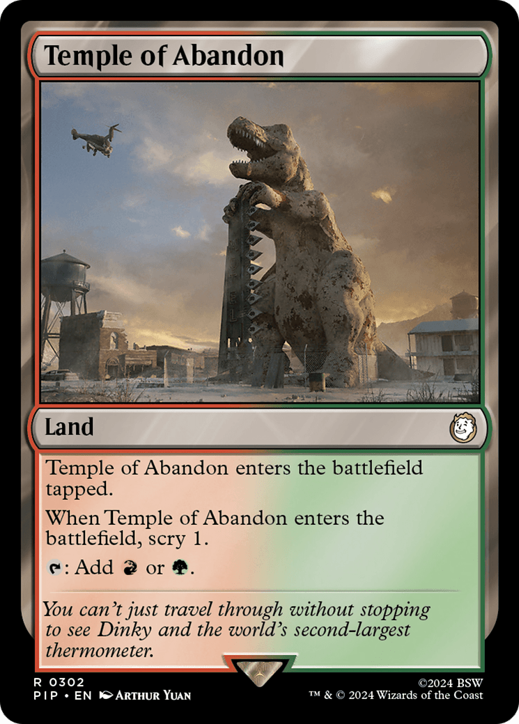 Temple of Abandon [Fallout] MTG Single Magic: The Gathering  | Multizone: Comics And Games