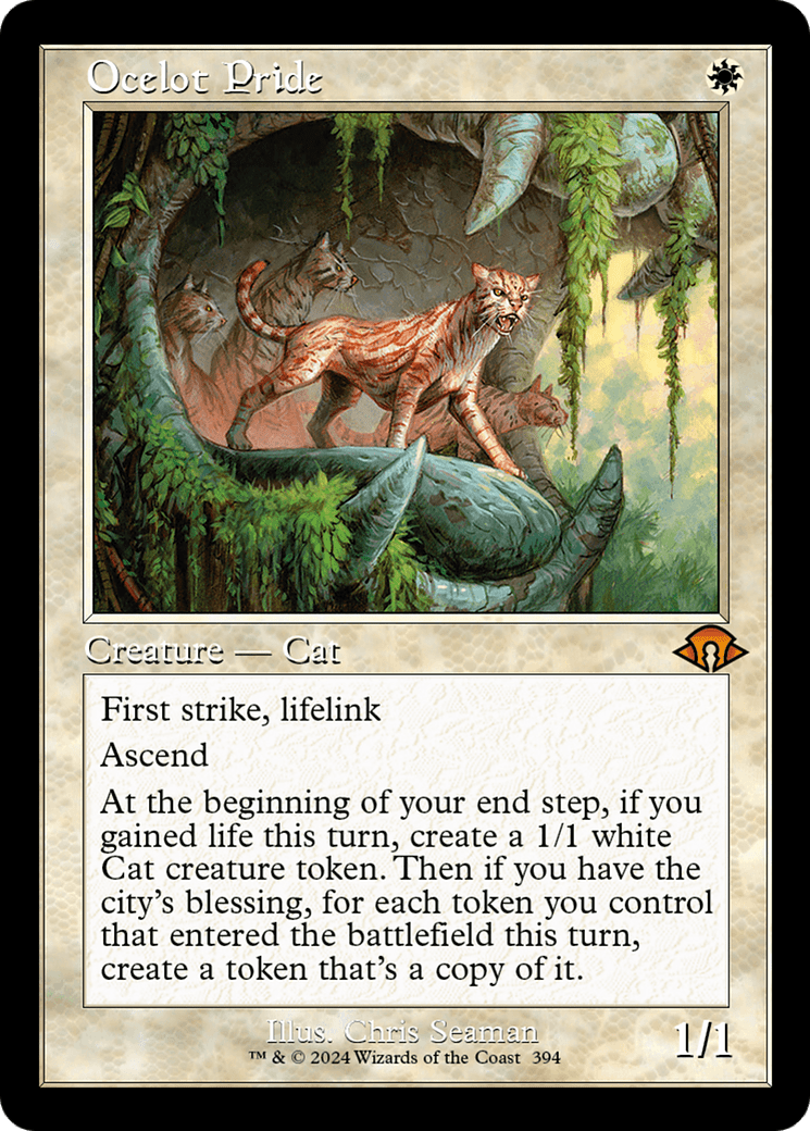 Ocelot Pride (Retro) [Modern Horizons 3] MTG Single Magic: The Gathering  | Multizone: Comics And Games