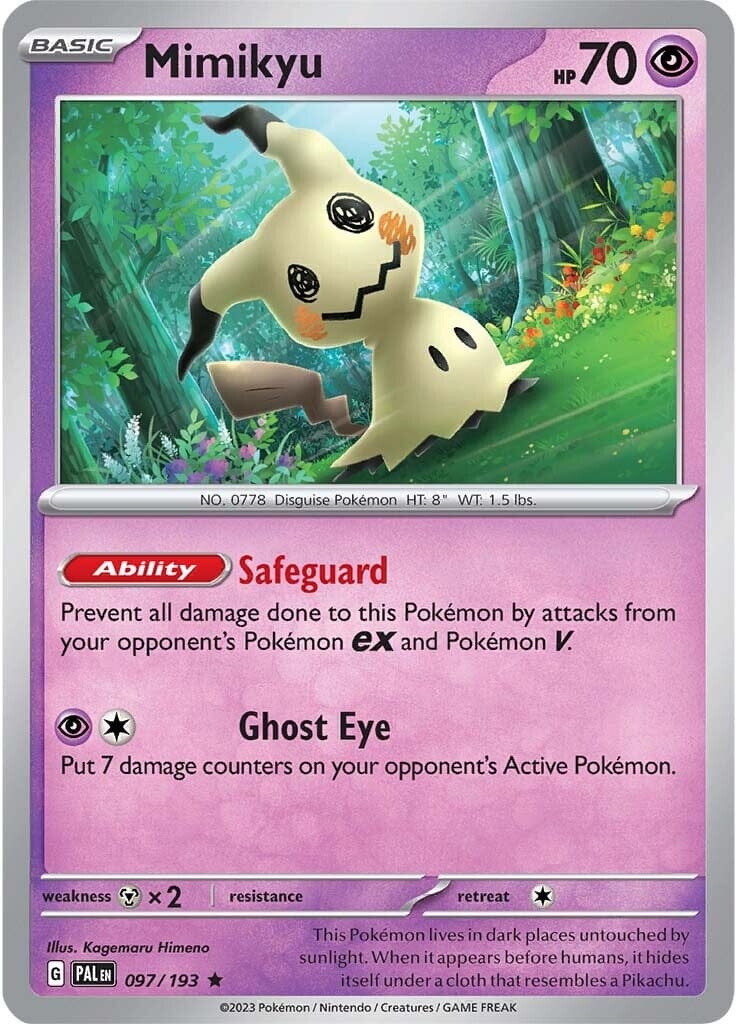 Mimikyu (097/193) [Scarlet & Violet: Paldea Evolved] Pokemon Single Pokémon  | Multizone: Comics And Games