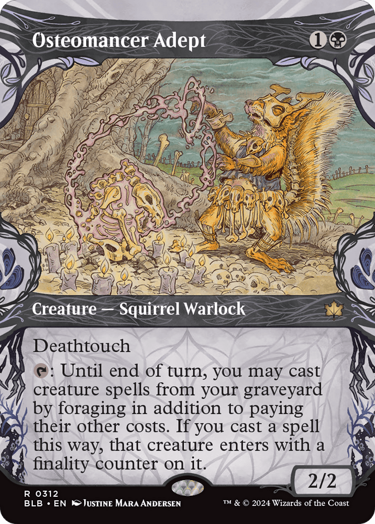 Osteomancer Adept (Showcase) [Bloomburrow] MTG Single Magic: The Gathering  | Multizone: Comics And Games