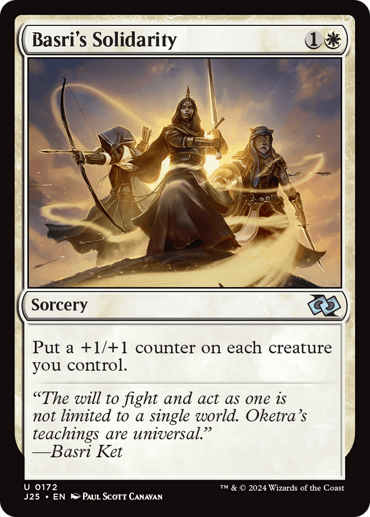 Basri's Solidarity [Foundations Jumpstart] MTG Single Magic: The Gathering  | Multizone: Comics And Games