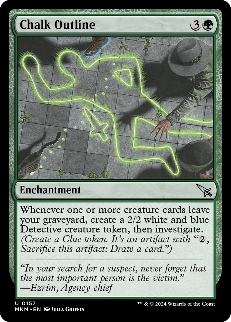 Chalk Outline [Murders at Karlov Manor] MTG Single Magic: The Gathering  | Multizone: Comics And Games