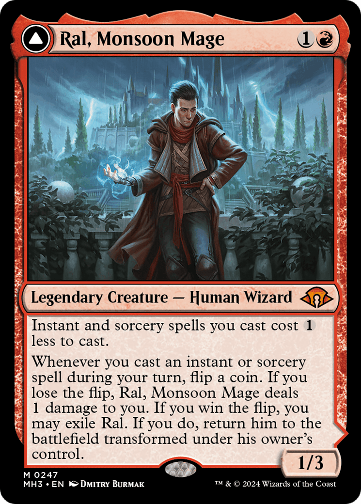 Ral, Monsoon Mage // Ral, Leyline Prodigy [Modern Horizons 3] MTG Single Magic: The Gathering  | Multizone: Comics And Games