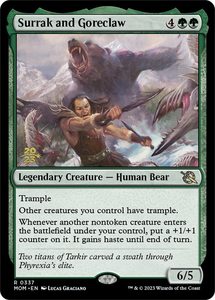 Surrak and Goreclaw [March of the Machine Prerelease Promos] MTG Single Magic: The Gathering  | Multizone: Comics And Games