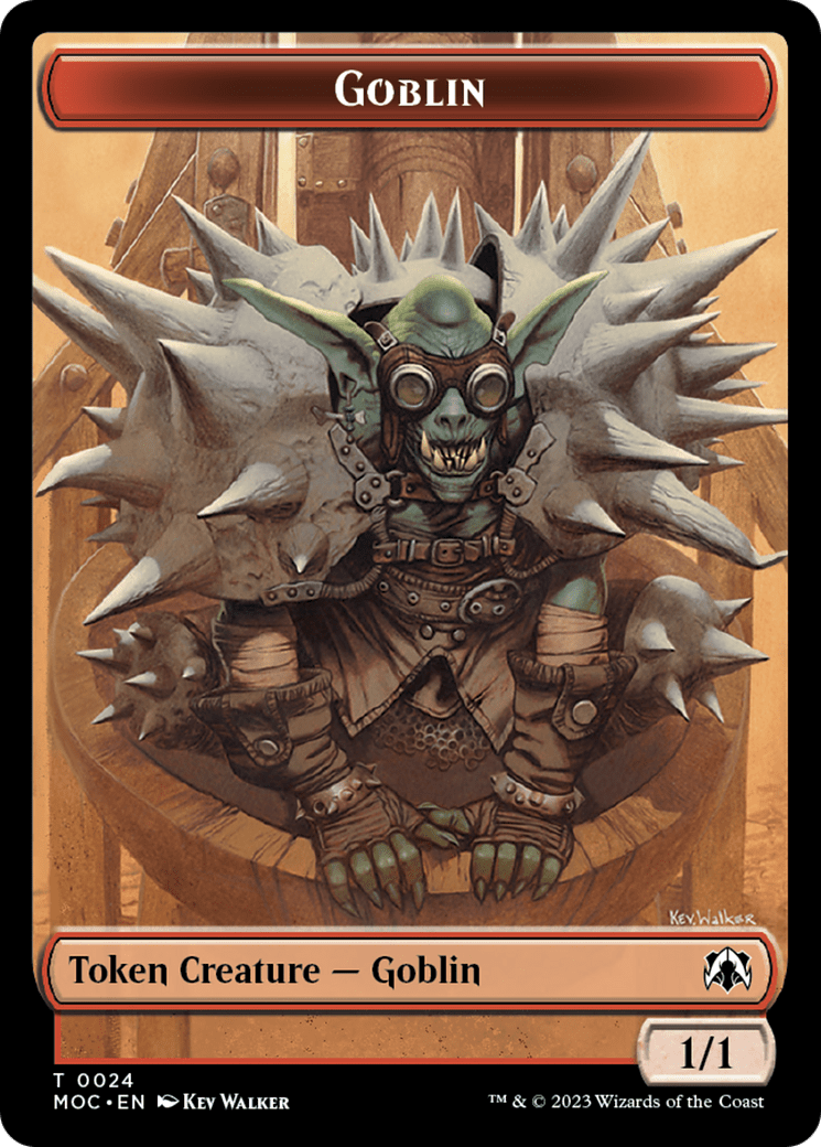 Goblin // Sliver Double-Sided Token [March of the Machine Commander Tokens] MTG Single Magic: The Gathering  | Multizone: Comics And Games