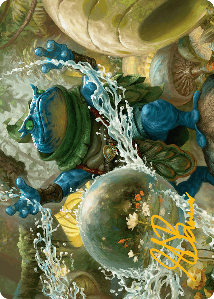Pond Prophet Art Card (Gold-Stamped Signature) [Bloomburrow Art Series] MTG Single Magic: The Gathering  | Multizone: Comics And Games