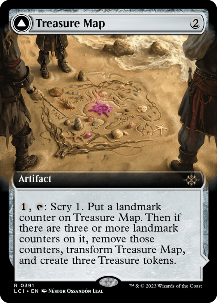 Treasure Map // Treasure Cove (Extended Art) [The Lost Caverns of Ixalan] MTG Single Magic: The Gathering  | Multizone: Comics And Games