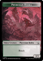 Monk // Phyrexian Hydra (11) Double-Sided Token [March of the Machine Tokens] MTG Single Magic: The Gathering  | Multizone: Comics And Games