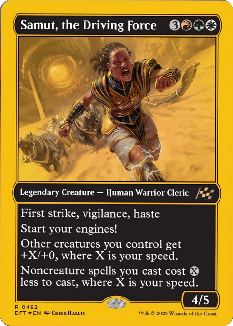 Samut, the Driving Force (First-Place Foil) [Aetherdrift] MTG Single Magic: The Gathering  | Multizone: Comics And Games