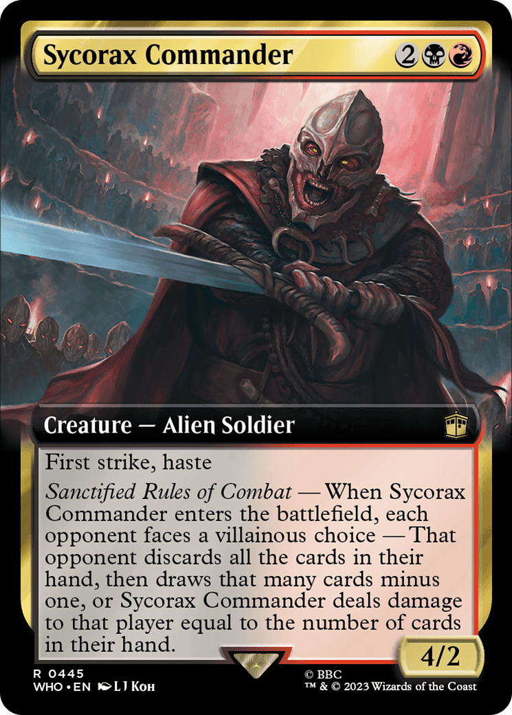 Sycorax Commander (Extended Art) [Doctor Who] MTG Single Magic: The Gathering  | Multizone: Comics And Games