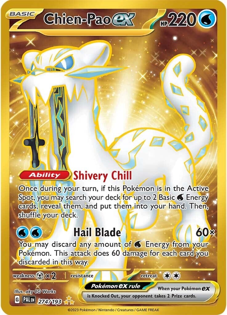 Chien-Pao ex (274/193) [Scarlet & Violet: Paldea Evolved] Pokemon Single Pokémon  | Multizone: Comics And Games