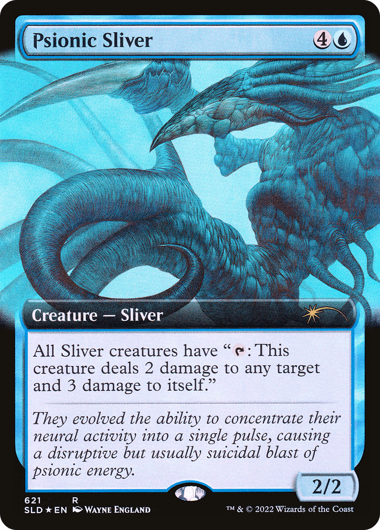 Psionic Sliver (Extended Art) [Secret Lair Drop Promos] MTG Single Magic: The Gathering  | Multizone: Comics And Games