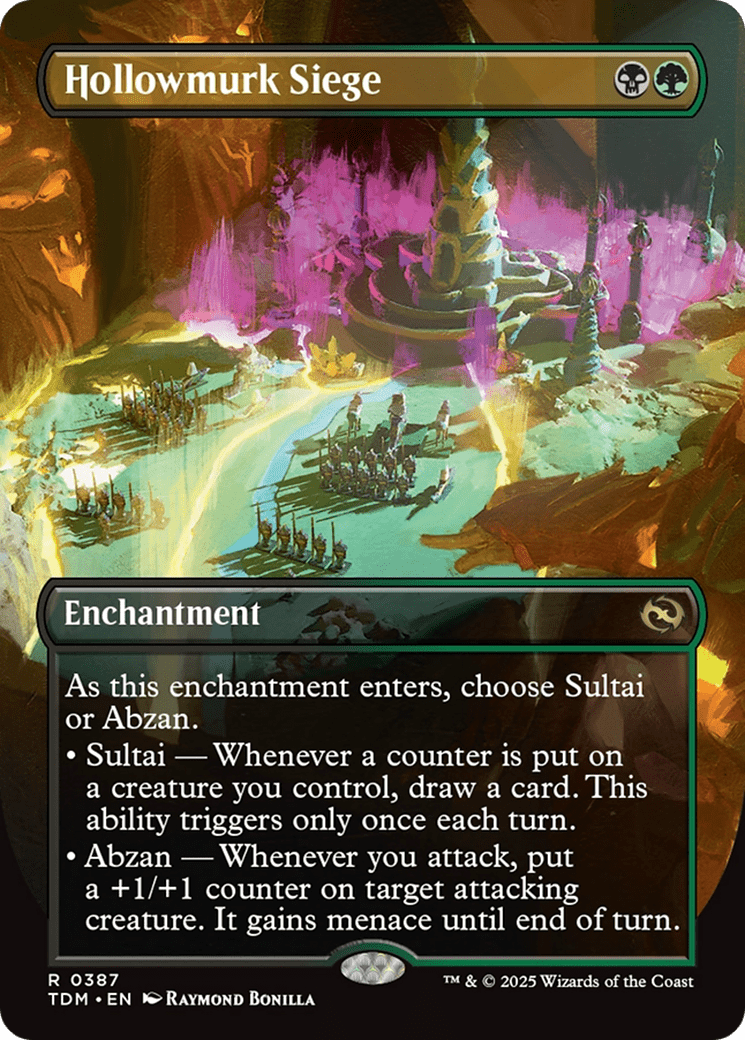 Hollowmurk Siege (Borderless) [Tarkir: Dragonstorm] MTG Single Magic: The Gathering  | Multizone: Comics And Games