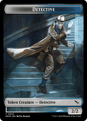 Detective // Human Double-Sided Token [Murders at Karlov Manor Tokens] MTG Single Magic: The Gathering  | Multizone: Comics And Games