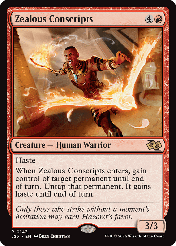Zealous Conscripts [Foundations Jumpstart] MTG Single Magic: The Gathering  | Multizone: Comics And Games