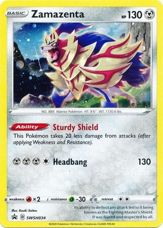 Zamazenta (SWSH034) [Sword & Shield: Black Star Promos] Pokemon Single Pokémon  | Multizone: Comics And Games