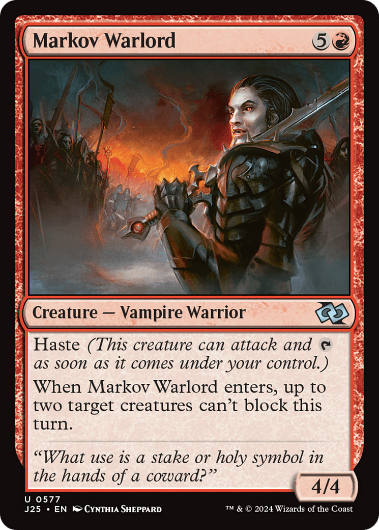 Markov Warlord [Foundations Jumpstart] MTG Single Magic: The Gathering  | Multizone: Comics And Games
