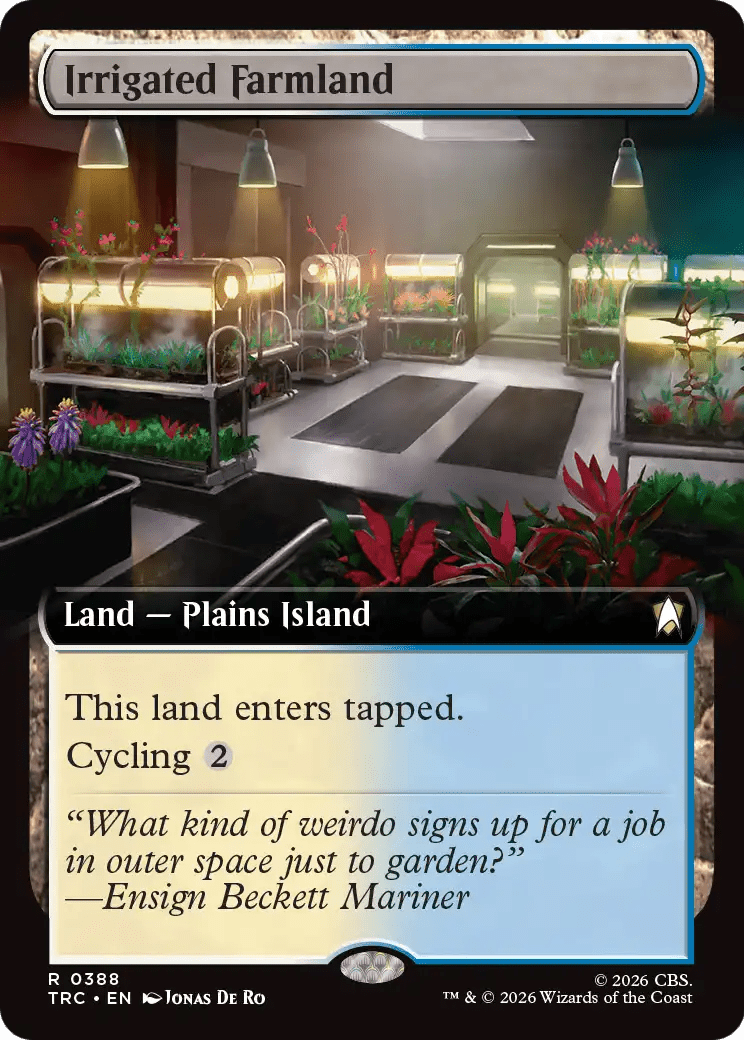 Irrigated Farmland (Extended Art) [Star Trek Commander] MTG Single Magic: The Gathering  | Multizone: Comics And Games