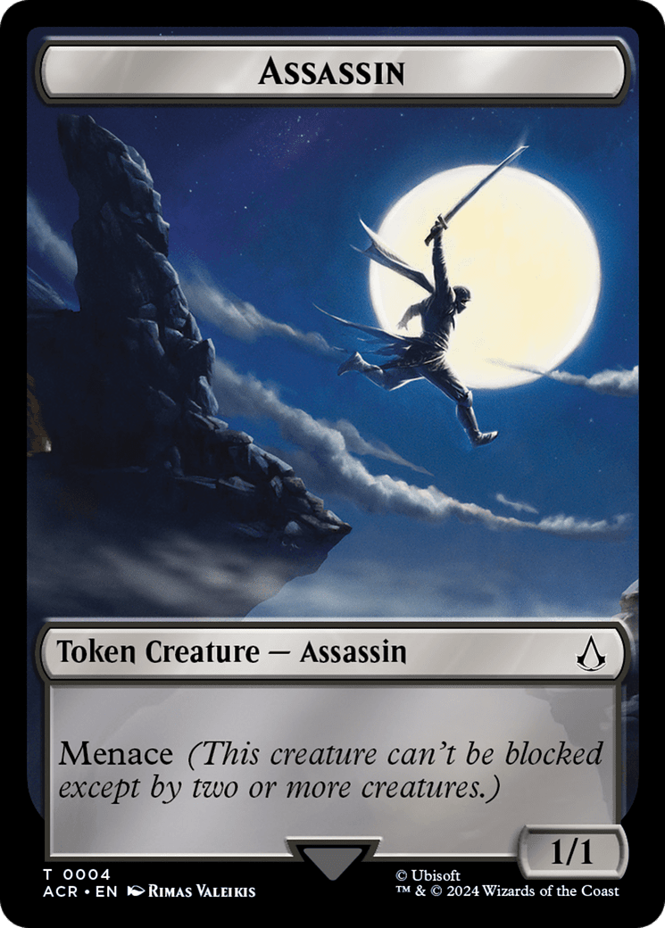 Assassin Token [Assassin's Creed Tokens] MTG Single Magic: The Gathering  | Multizone: Comics And Games