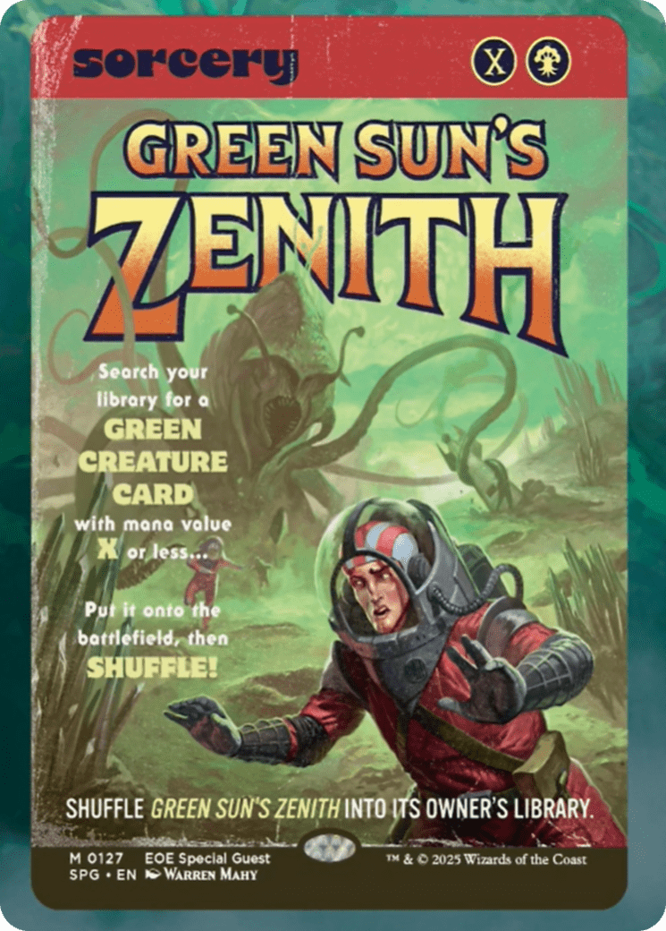 Green Sun's Zenith (Showcase) [Edge of Eternities Special Guests] MTG Single Magic: The Gathering  | Multizone: Comics And Games