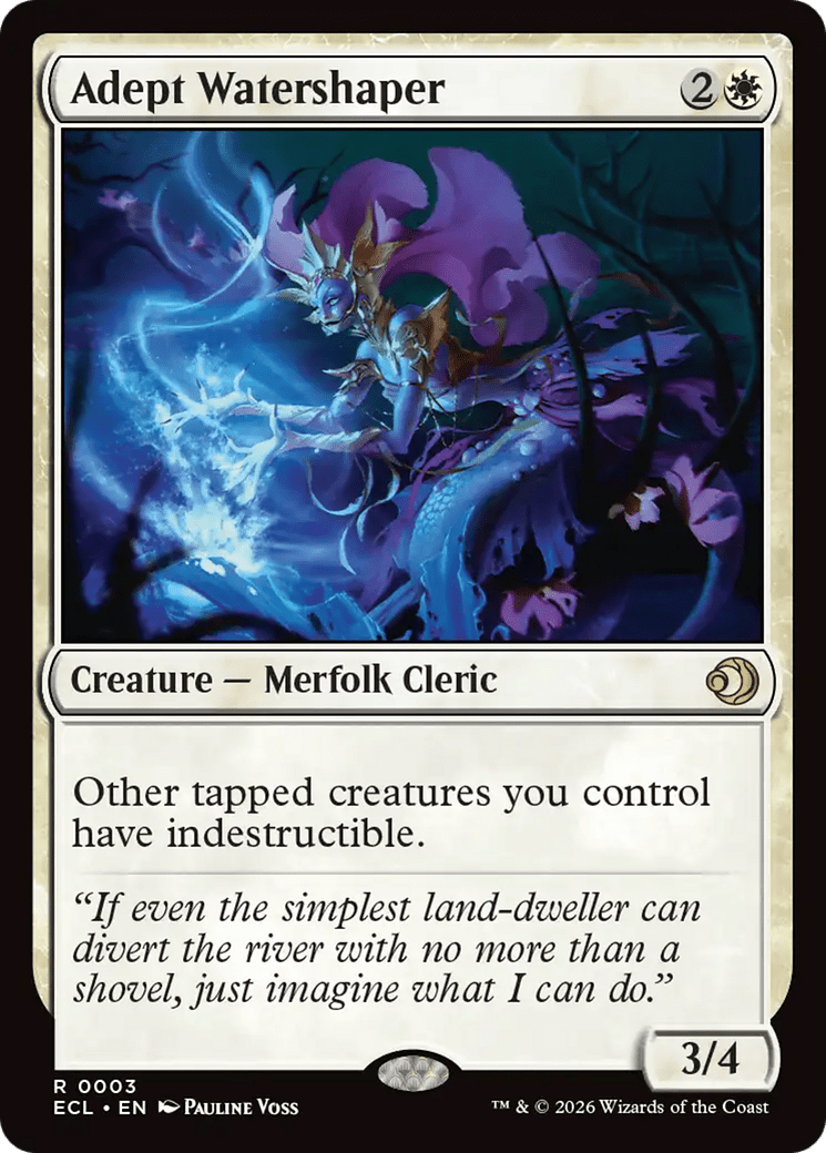 Adept Watershaper [Lorwyn Eclipsed] MTG Single Magic: The Gathering  | Multizone: Comics And Games