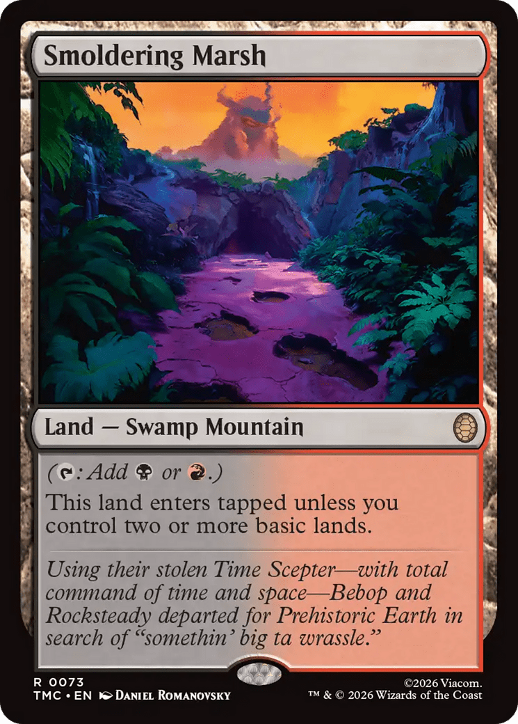 Smoldering Marsh [Teenage Mutant Ninja Turtles Commander] MTG Single Magic: The Gathering  | Multizone: Comics And Games