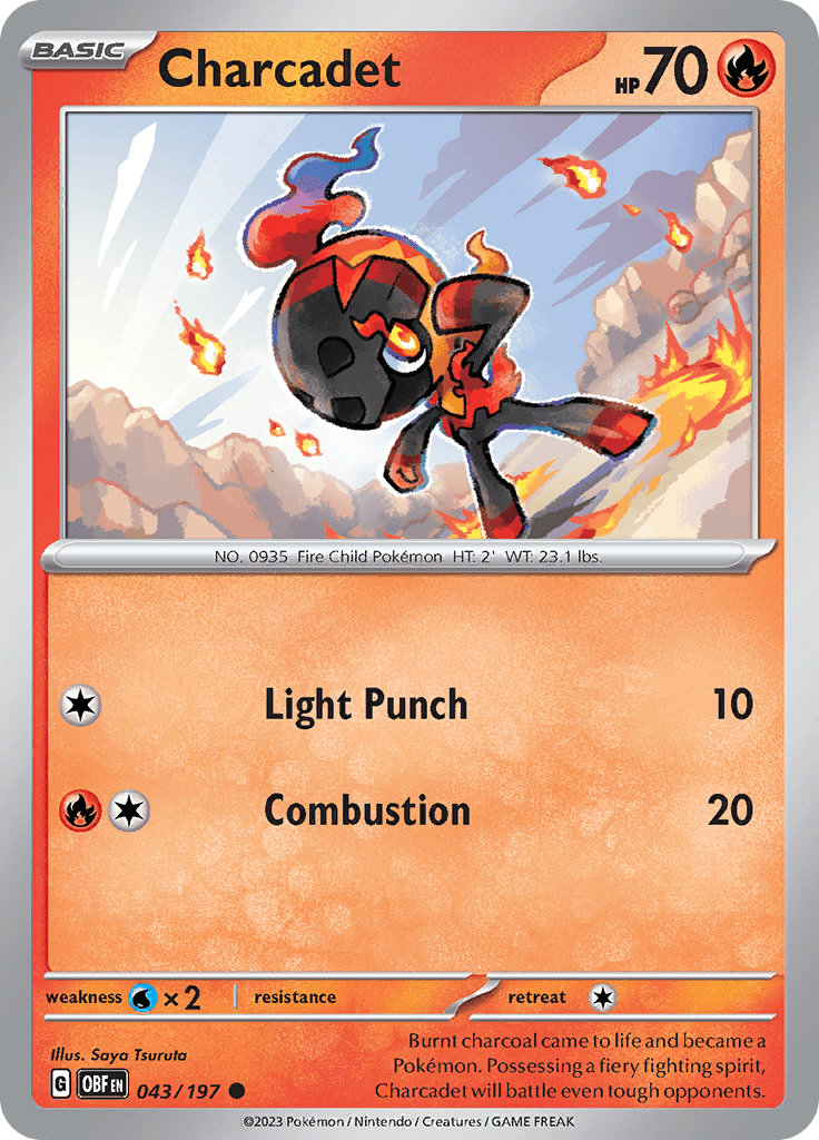 Charcadet (043/197) [Scarlet & Violet: Obsidian Flames] Pokemon Single Pokémon  | Multizone: Comics And Games