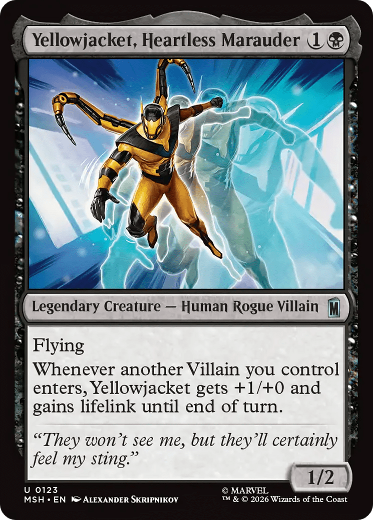 Yellowjacket, Heartless Marauder [Marvel Super Heroes] MTG Single Magic: The Gathering  | Multizone: Comics And Games
