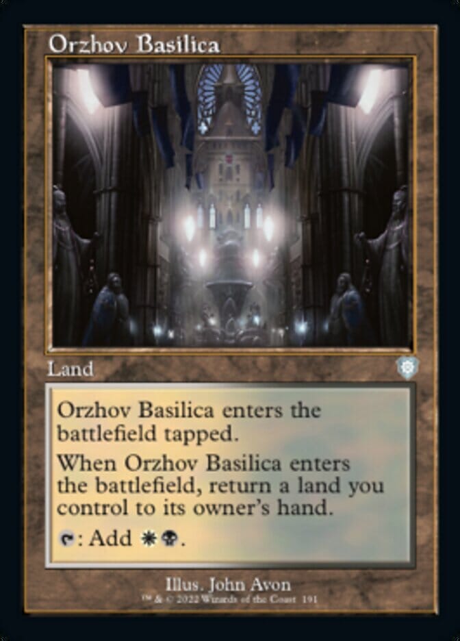 Orzhov Basilica (Retro) [The Brothers' War Commander] MTG Single Magic: The Gathering  | Multizone: Comics And Games