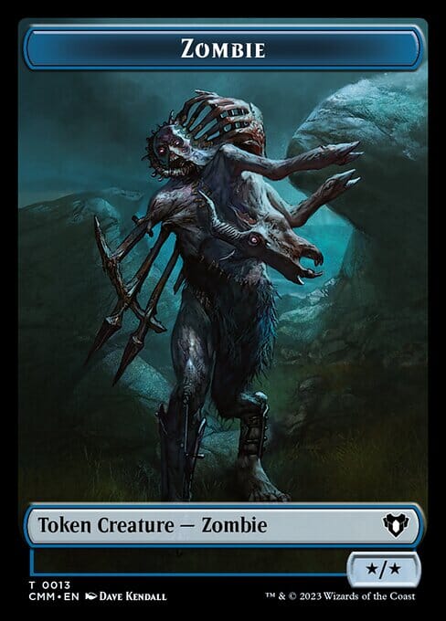 Human Soldier // Zombie (0013) Double-Sided Token [Commander Masters Tokens] MTG Single Magic: The Gathering  | Multizone: Comics And Games