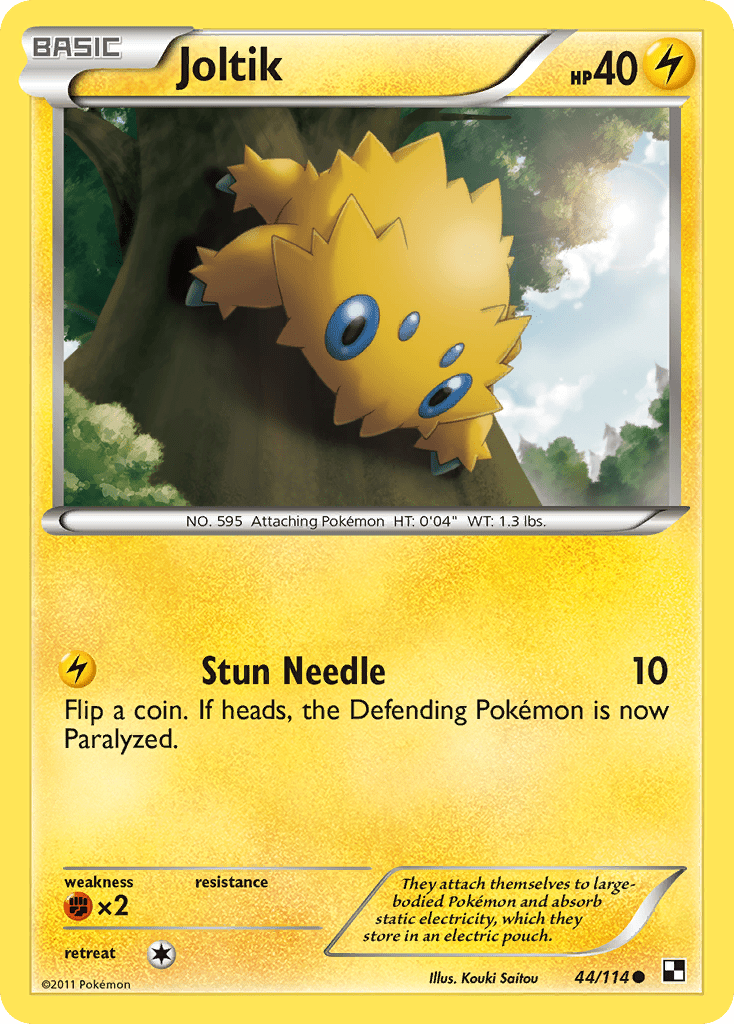 Joltik (44/114) [Black & White: Base Set] Pokemon Single Pokémon  | Multizone: Comics And Games
