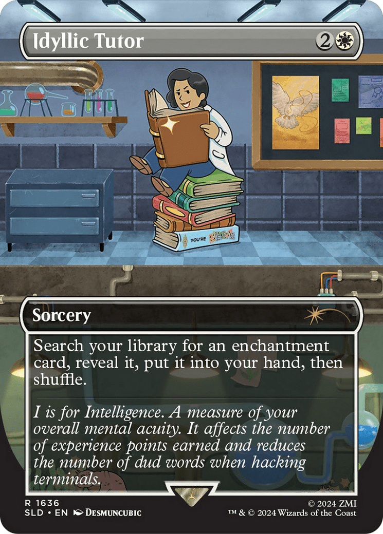 Idyllic Tutor (1636) (Rainbow Foil) [Secret Lair Drop Series] MTG Single Magic: The Gathering  | Multizone: Comics And Games