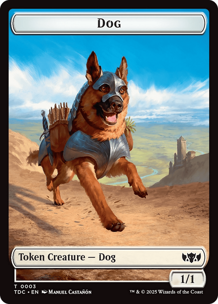 Dog // Goblin Double-Sided Token [Tarkir: Dragonstorm Commander Tokens] MTG Single Magic: The Gathering  | Multizone: Comics And Games
