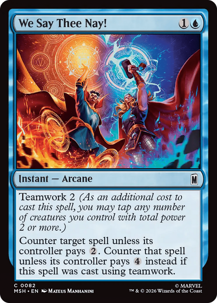 We Say Thee Nay! [Marvel Super Heroes] MTG Single Magic: The Gathering  | Multizone: Comics And Games