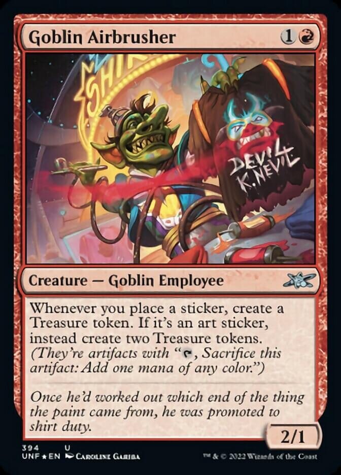 Goblin Airbrusher (Galaxy Foil) [Unfinity] MTG Single Magic: The Gathering  | Multizone: Comics And Games