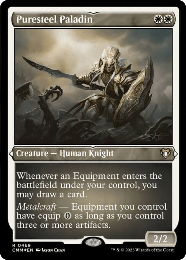 Puresteel Paladin (Foil Etched) [Commander Masters] MTG Single Magic: The Gathering  | Multizone: Comics And Games