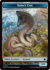Scion of the Deep // Koma's Coil Doubled-Sided Token [Foundations Tokens] MTG Single Magic: The Gathering  | Multizone: Comics And Games