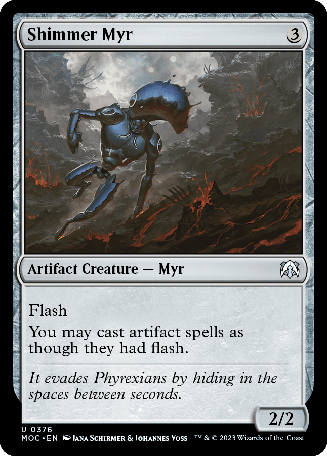 Shimmer Myr [March of the Machine Commander] MTG Single Magic: The Gathering  | Multizone: Comics And Games