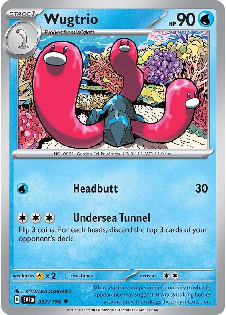 Wugtrio (057/198) [Scarlet & Violet: Base Set] Pokemon Single Pokémon  | Multizone: Comics And Games