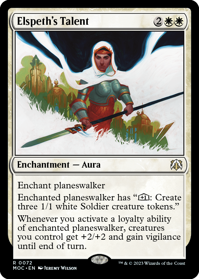 Elspeth's Talent [March of the Machine Commander] MTG Single Magic: The Gathering  | Multizone: Comics And Games