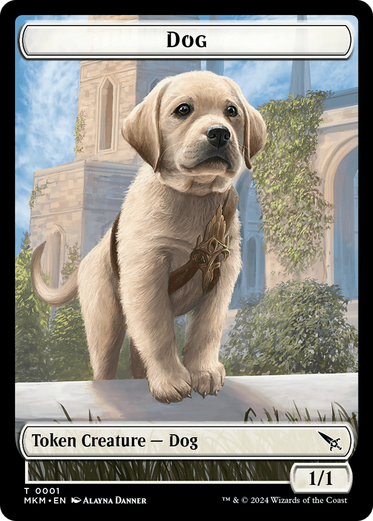 Thopter (0020) // Dog Double-Sided Token [Murders at Karlov Manor Tokens] MTG Single Magic: The Gathering  | Multizone: Comics And Games