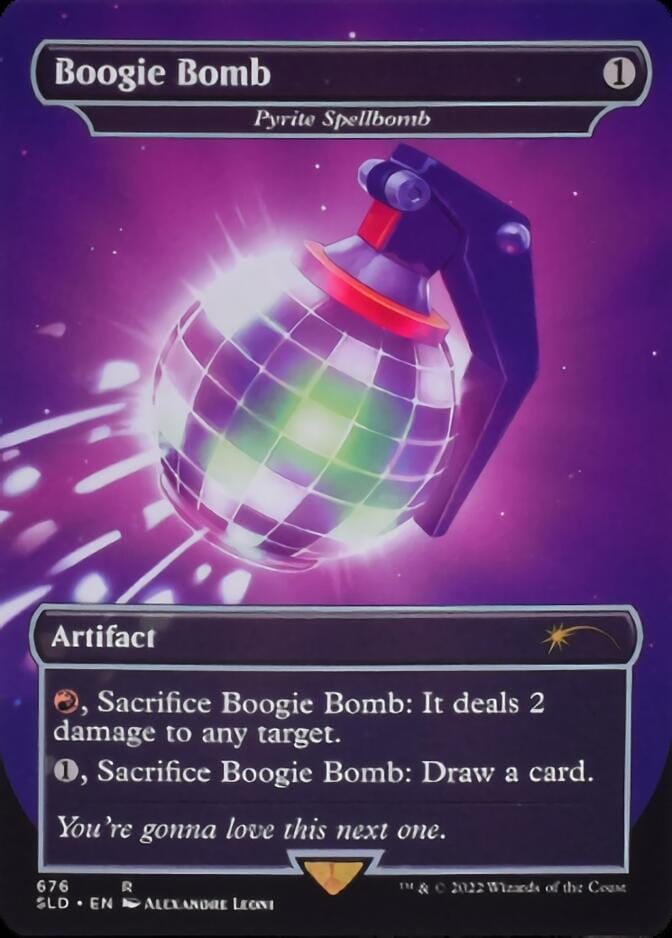 Pyrite Spellbomb - Boogie Bomb (Borderless) [Secret Lair Drop Promos] MTG Single Magic: The Gathering  | Multizone: Comics And Games